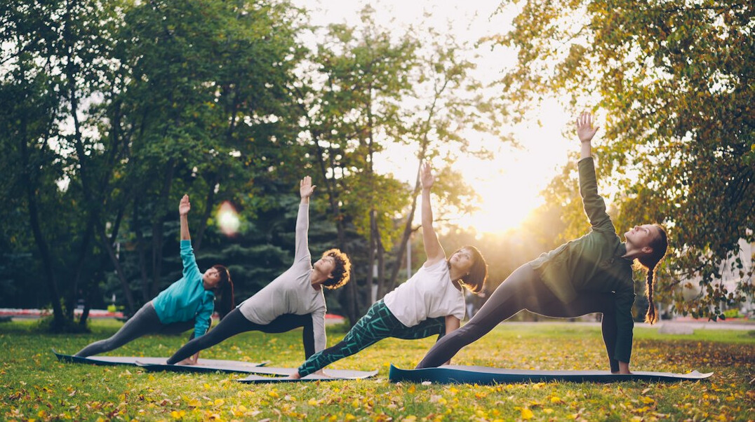 group wellness class for professionals