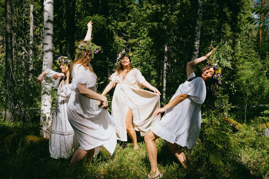 people dancing outdoors